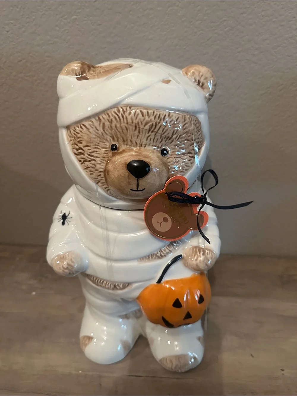 Creepy Critters Mummy Bear Cookie Jar/ Canister